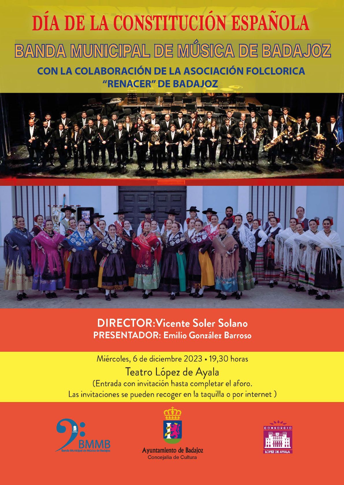 BANDA MUNICIPAL DE MÚSICA DE BADAJOZ - CONCIERTO DEL DÍA DE LA CONSTITUCIÓN BANDA MUNICIPAL DE MÚSICA DE BADAJOZ - CONCIERTO DEL DÍA DE LA CONSTITUCIÓN